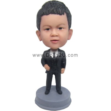  Custom Junior Groomsman Bobblehead Item:245157