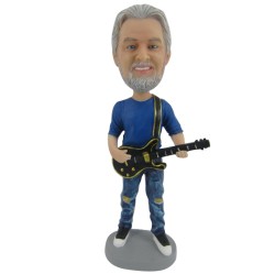  Custom Bobblehead Male Guitar Player Gift For Guitarist