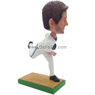 (image for) Right Handed Baseball Pitcher Bobblehead Any Team Color Any Logo Bobbleheads