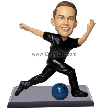  Custom Bowling Player Bobblehead / Gift For Bowling Player Item:05117