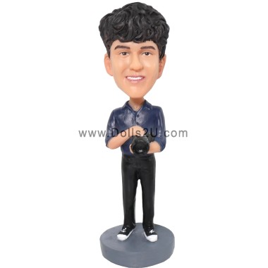 (image for) Custom Male Photographer Bobblehead