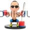 (image for) Custom Bodybuilding Bobblehead Pen Holder Item:051627