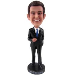 Custom Bobbleheads Businessman Posing In Formal Outfit