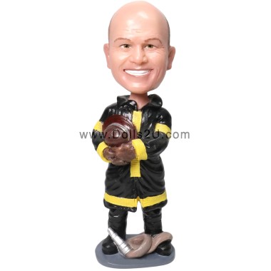 (image for) custom firefighter bobblehead gift