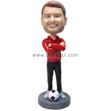 Personalized Soccer Coach Bobblehead Gift