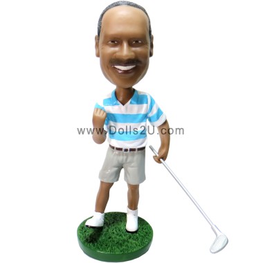 (image for) Personalized Golf Player Bobblehead