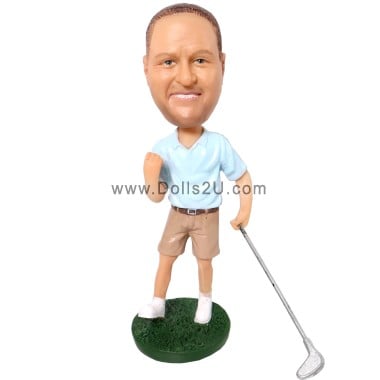  Personalized Golf Player Bobblehead Item:0162