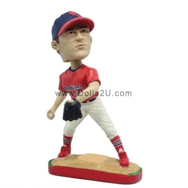  Custom Male Baseball Baseball Pitcher Bobblehead Item:13739