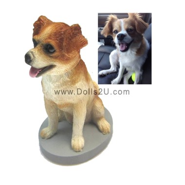 (image for) Fully custom made dog bobblehead - pet dashboard bobblehead