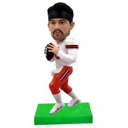 (image for) Personalized football player bobblehead / gift for football fans