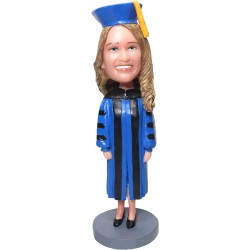 Custom Female Graduation Bobblehead