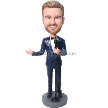 (image for) Custom Male Singer Bobblehead