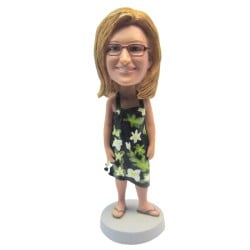Female In Hawaiian Sun Dress