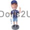 (image for) Custom Pool Player Bobbleheads, Personalized Billiard / Snooker Player Bobblehead Item:47492