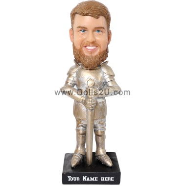  Custom Male Knight In Shining Armor Bobblehead Item:18031802