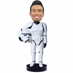 Personalized Star Wars Bobblehead, Custom Stormtrooper Bobblehead Gift Personalized Star Wars Bobblehead, Custom Stormtrooper Bobblehead Gift