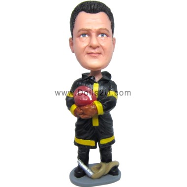 (image for) Custom Fireman Firefighter Bobblehead