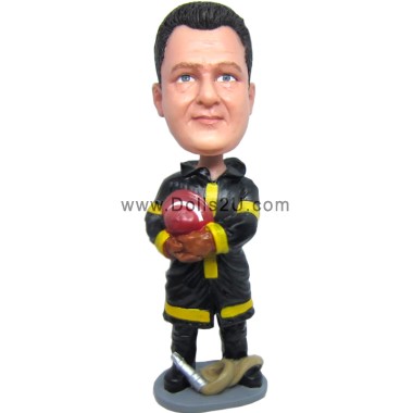  Custom Fireman Firefighter Bobblehead Item:10260