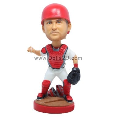  Custom Baseball Catcher Bobblehead Item:52263