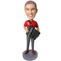 (image for) Custom Bobblehead Accordion Player – Personalized Musician Figurine for Music Lovers