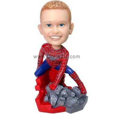  Custom Spider Kid Superhero Bobblehead Item:44932