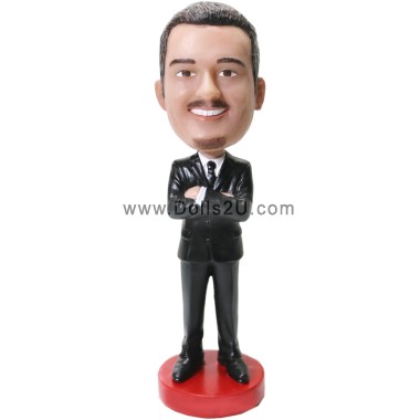 (image for) Custom Bobbleheads Male Executive With Arms Crossed Gift for Boss