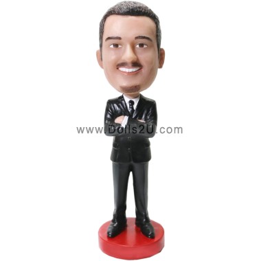 (image for) Custom Bobbleheads Male Boss With Arms Crossed