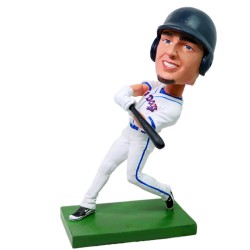 Personalized Bobblehead Baseball Player Swinging the Bat