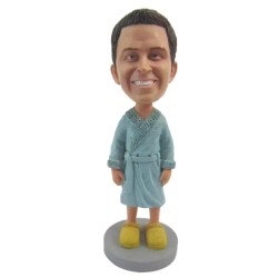 Custom Bobbleheads Male In Bathrobe Gift For Man