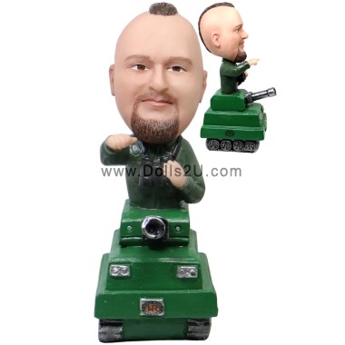 (image for) Custom Male Sitting In A Tank Bobblehead