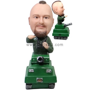  Custom Male Sitting In A Tank Bobblehead Item:45334