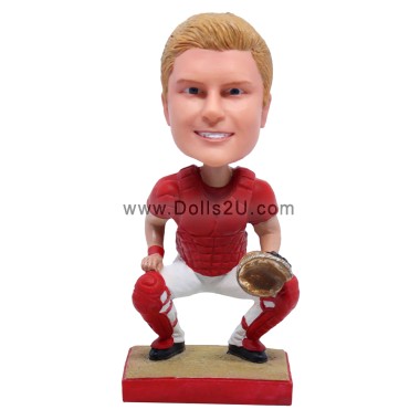  Custom Baseball Catcher Bobblehead Item:13734