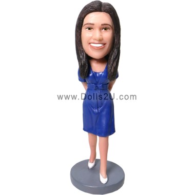 (image for) Personalized Creative Girl Bobblehead Photo 3D Bobblehead Gifts For Women