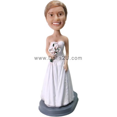  Custom Bride Bobblehead Item:13956