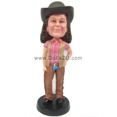  Custom Cowgirl Bobblehead Item:13904