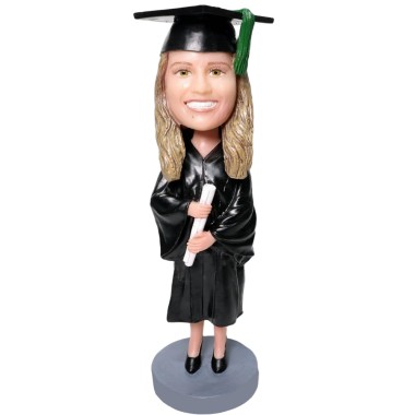 (image for) Custom Female Graduation Bobblehead Gift