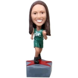  Female Athlete Runner Bobblehead