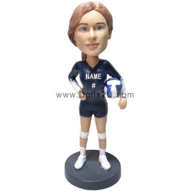 Personalized Bobblehead Volleyball Player Female Bobbleheads