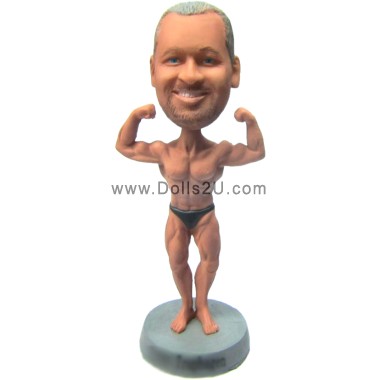 Custom Bodybuilding Bobblehead /Gym Bobble Head Muscle Man gift from your photos