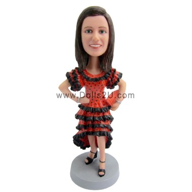  Custom Female Dancer Bobblehead Item:723173