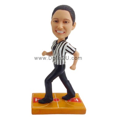 (image for) Custom Female Basketball Referee Bobblehead