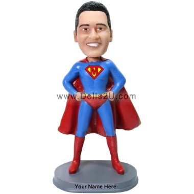 (image for) Superhero Superman Custom Bobblehead Gift For Him