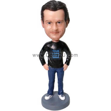 Boss In T-shirt With Hands On Hips