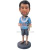Personalized Male in Hawaiian Shirt Bobblhead