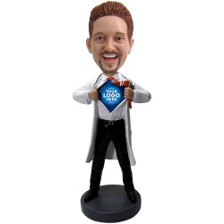 (image for) Personalized Male SuperHero Doctor Bobblehead