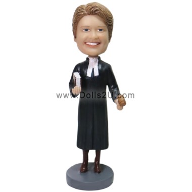 female judge bobblehead
