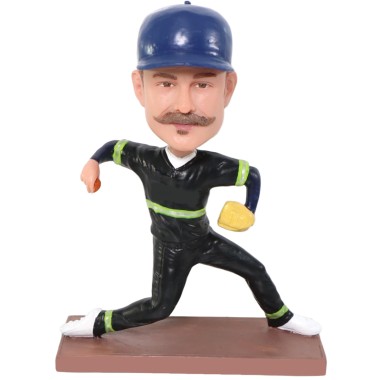 (image for) Right Handed Baseball Pitcher Bobblehead Gift For Baseball Player