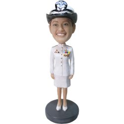 Custom Female Navy Officer Bobblehead