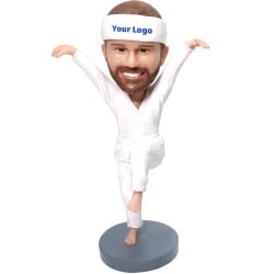 (image for) Personalized Karate Athlete Bobblehead Custom Karate Gift Idea