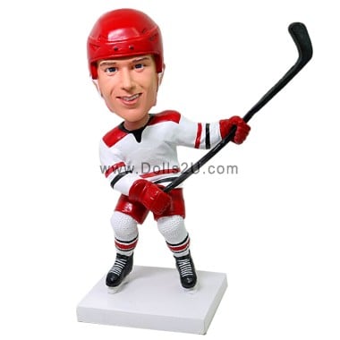 (image for) Custom Cool Male Hockey Player Bobblehead